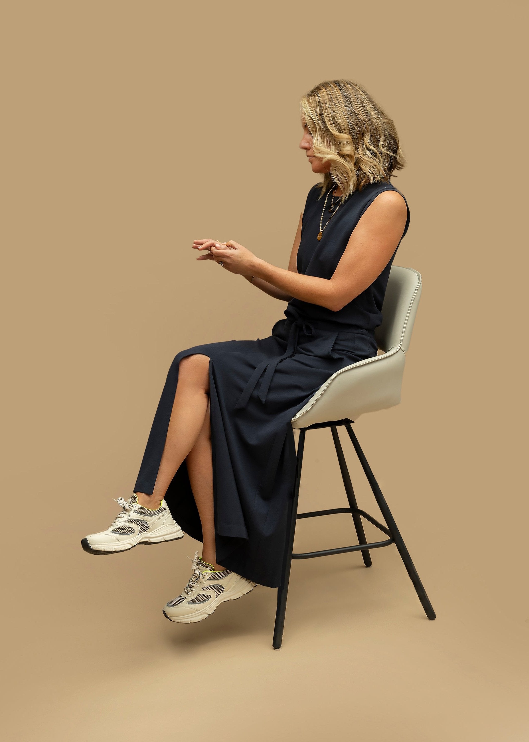 MUSE maxi skirt, navy (SALE)