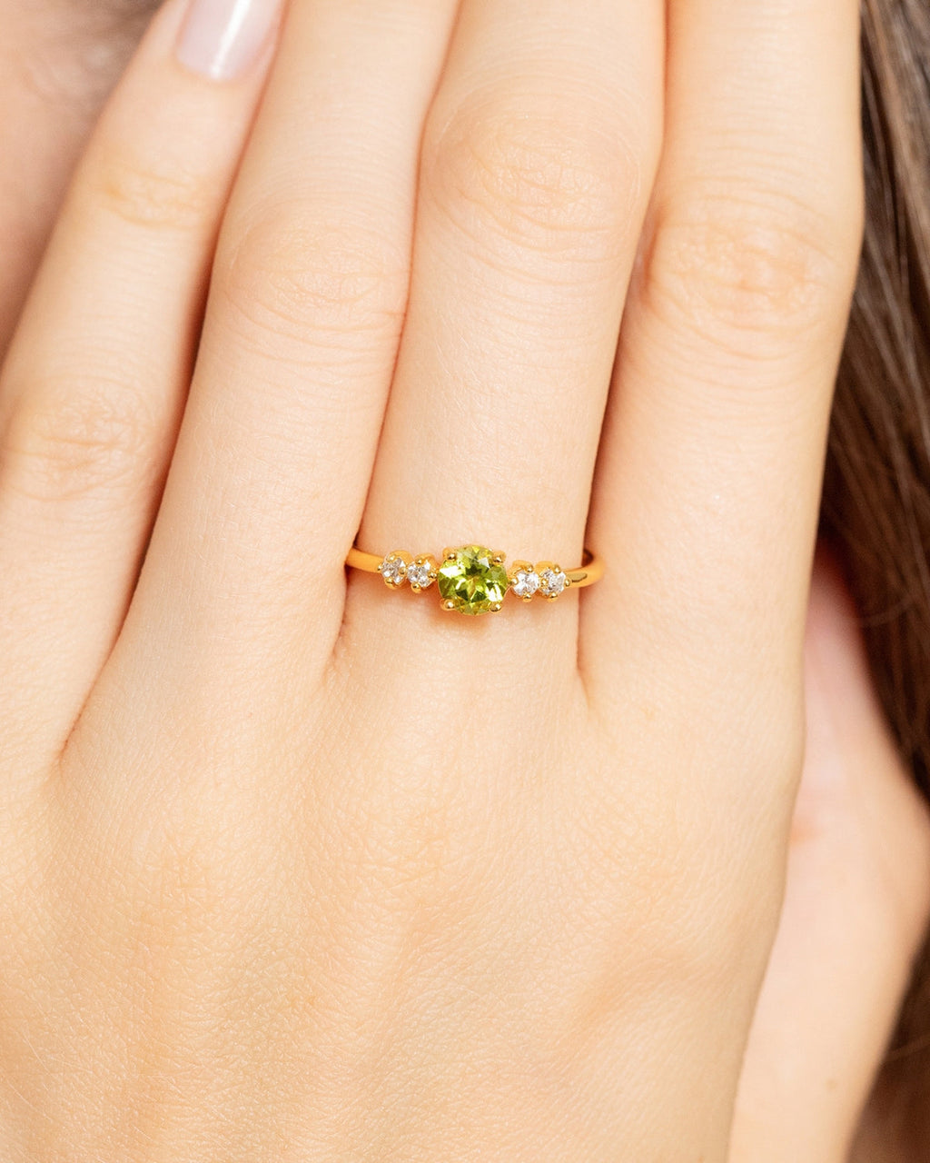 Peridot Everyday Jewellery Gift Set in 18k Gold Vermeil
