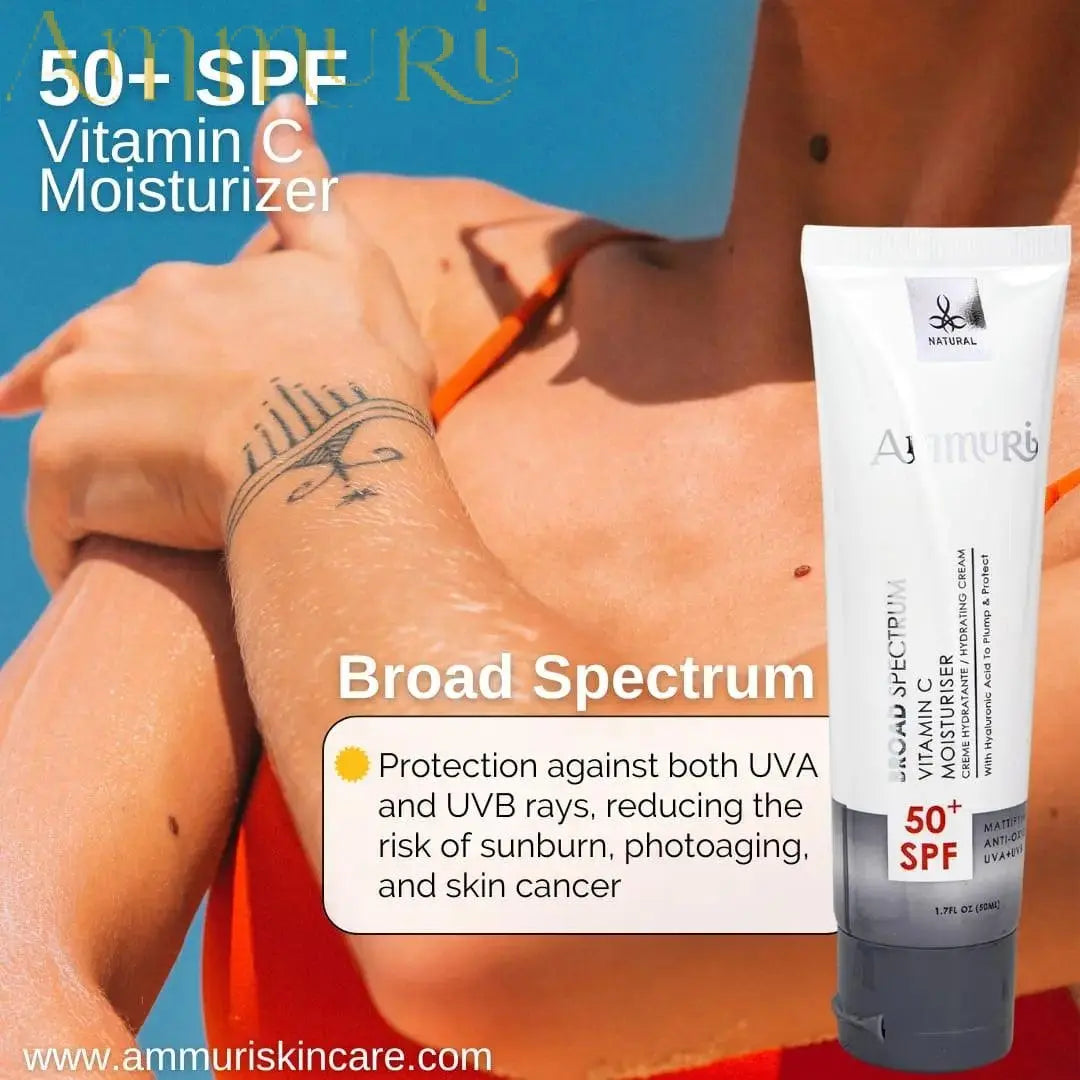 Ammuri Vitamin C Day Cream SPF50 - Brightening Moisturizer Sun Protection