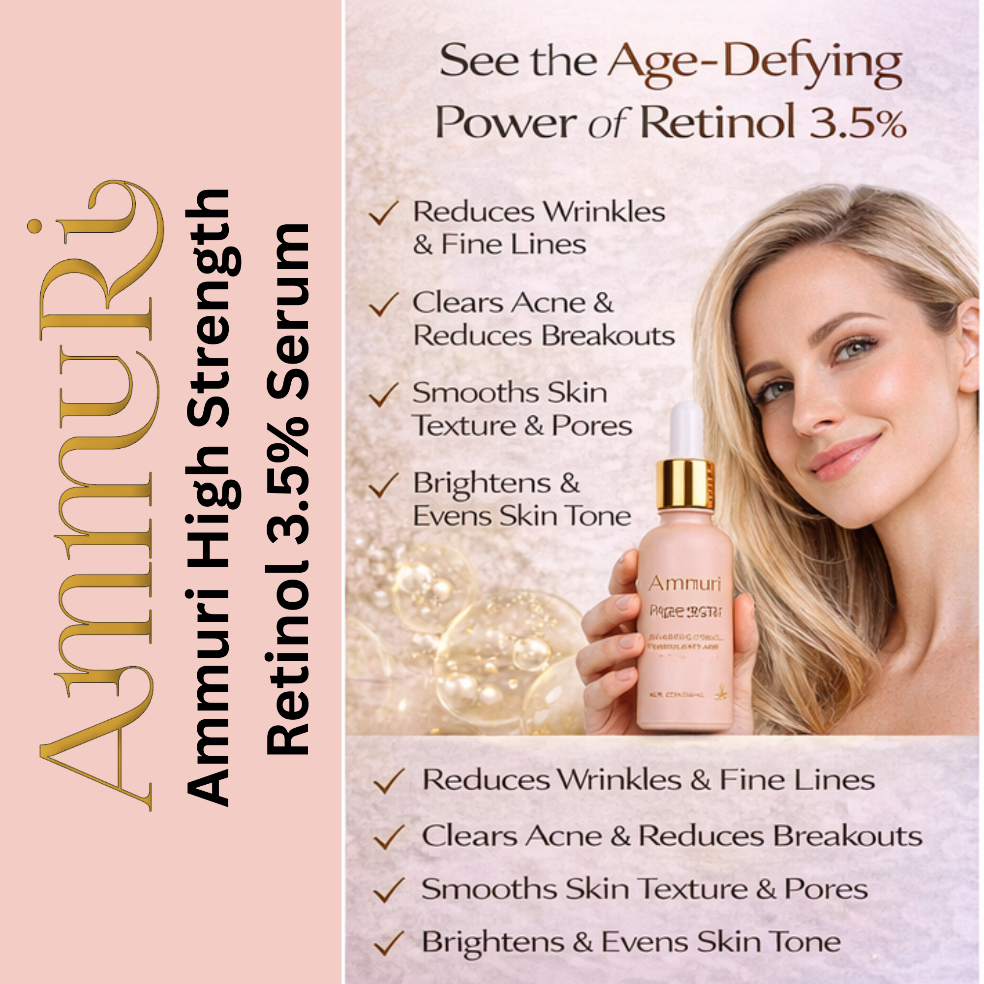 Ammuri Powerful Retinol Serum for Radiant Skin 3.5% Retinol