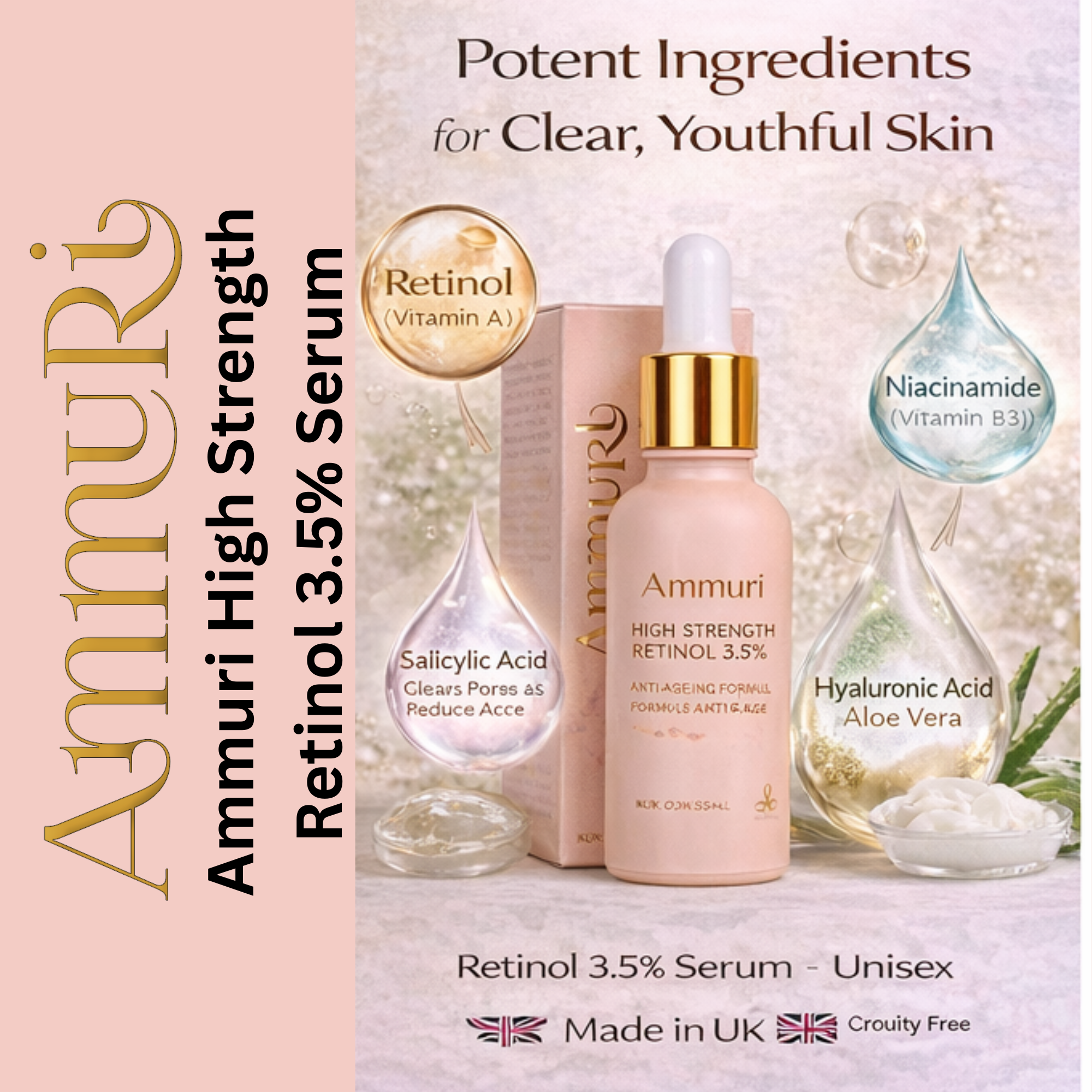 Ammuri Powerful Retinol Serum for Radiant Skin 3.5% Retinol