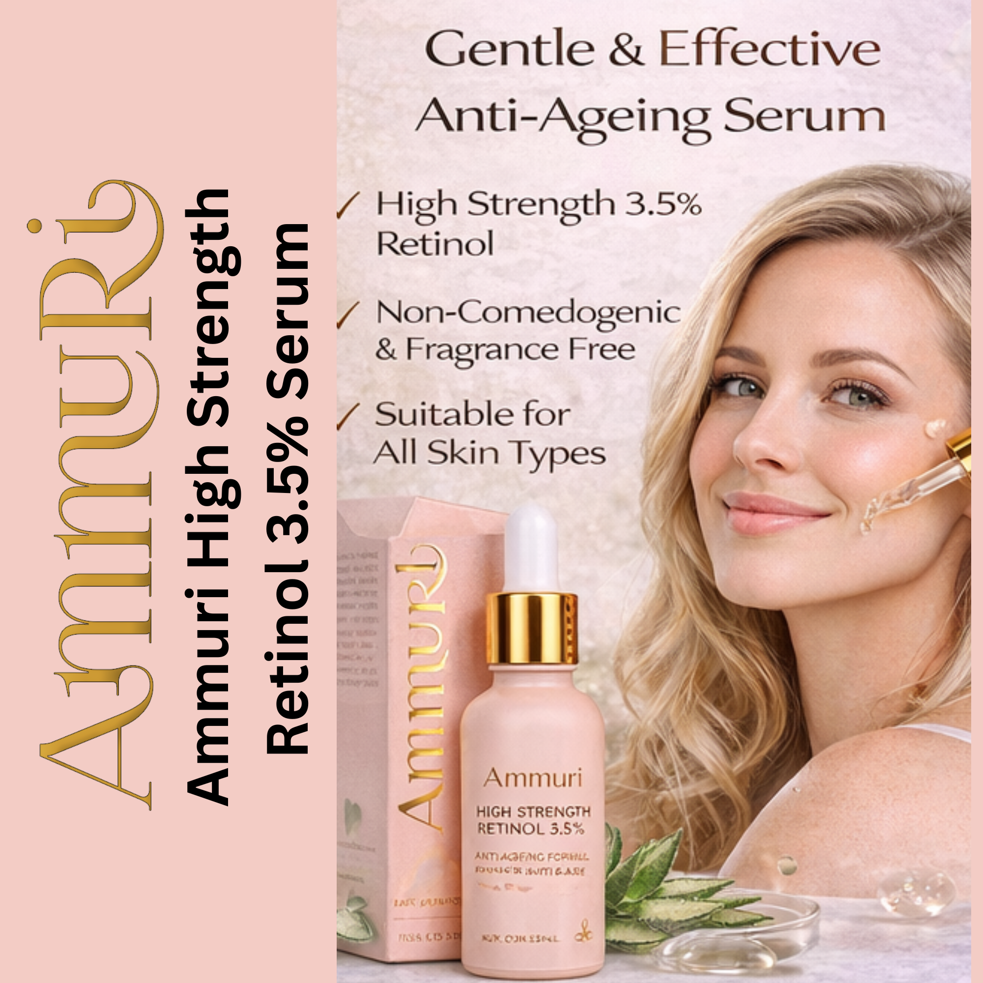 Ammuri Powerful Retinol Serum for Radiant Skin 3.5% Retinol