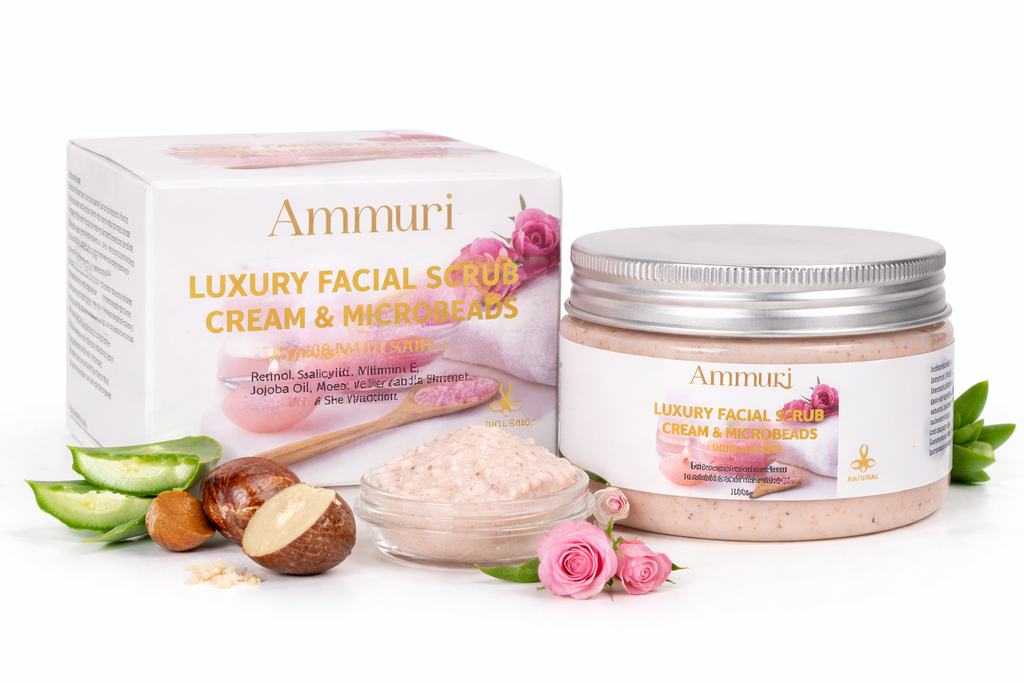 Ammuri Luxury Retinal Facial Scrub Cream for Radiant Skin