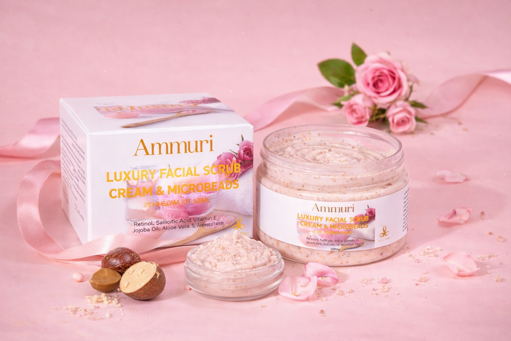 Ammuri Luxury Retinal Facial Scrub Cream for Radiant Skin