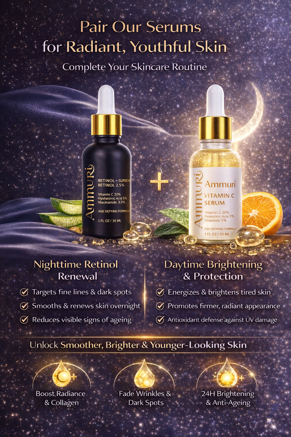 Ammuri Retinol Supreme Serum for Anti-Ageing Skin Care