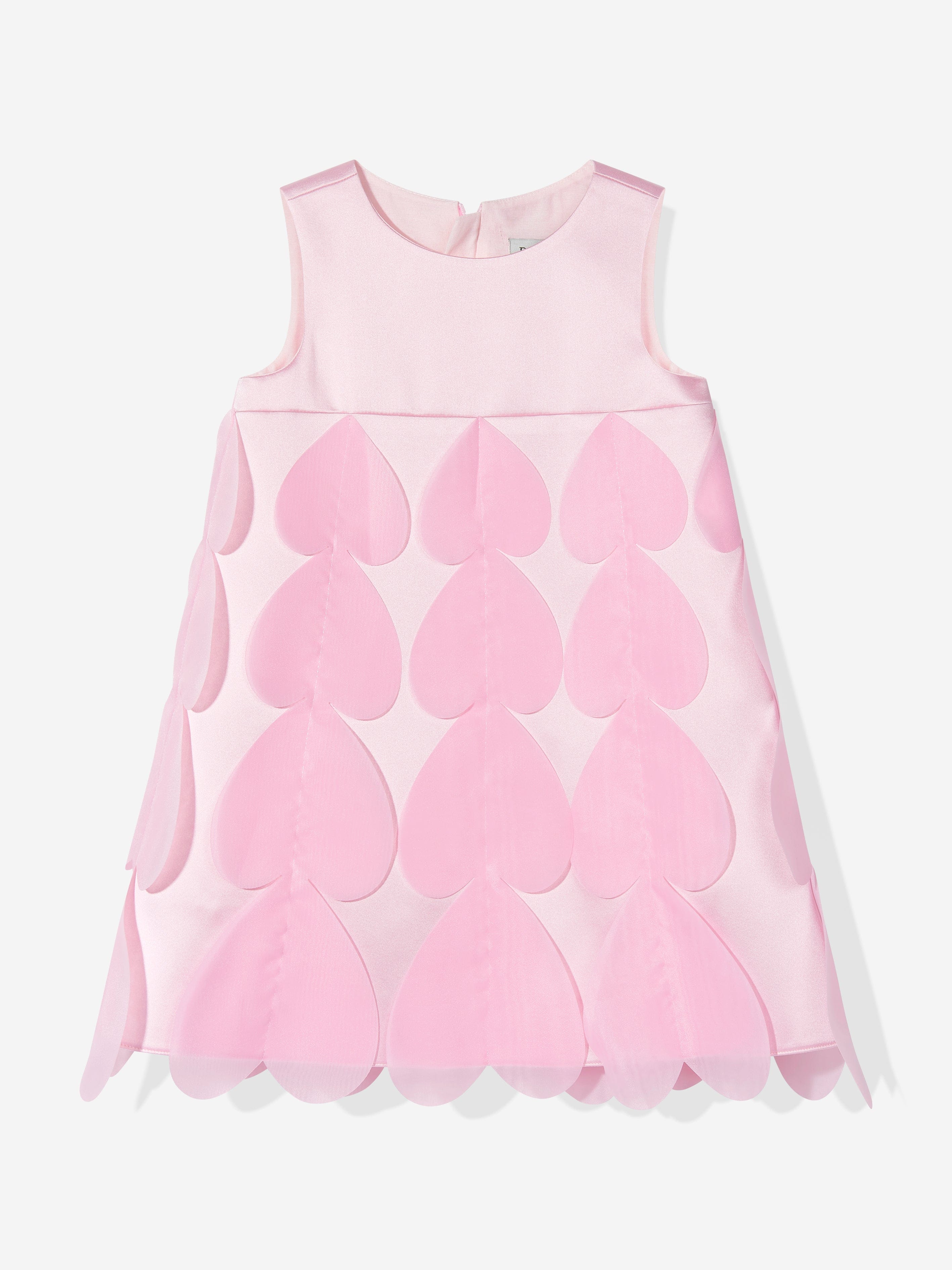 Dress & Fleur Girls Heart Occasion Dress and Cape Set in Pink