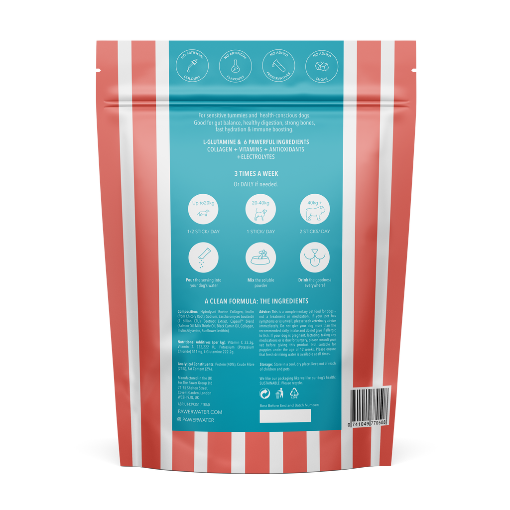 Pawer Water Gut Support (12-sticks Pouch)