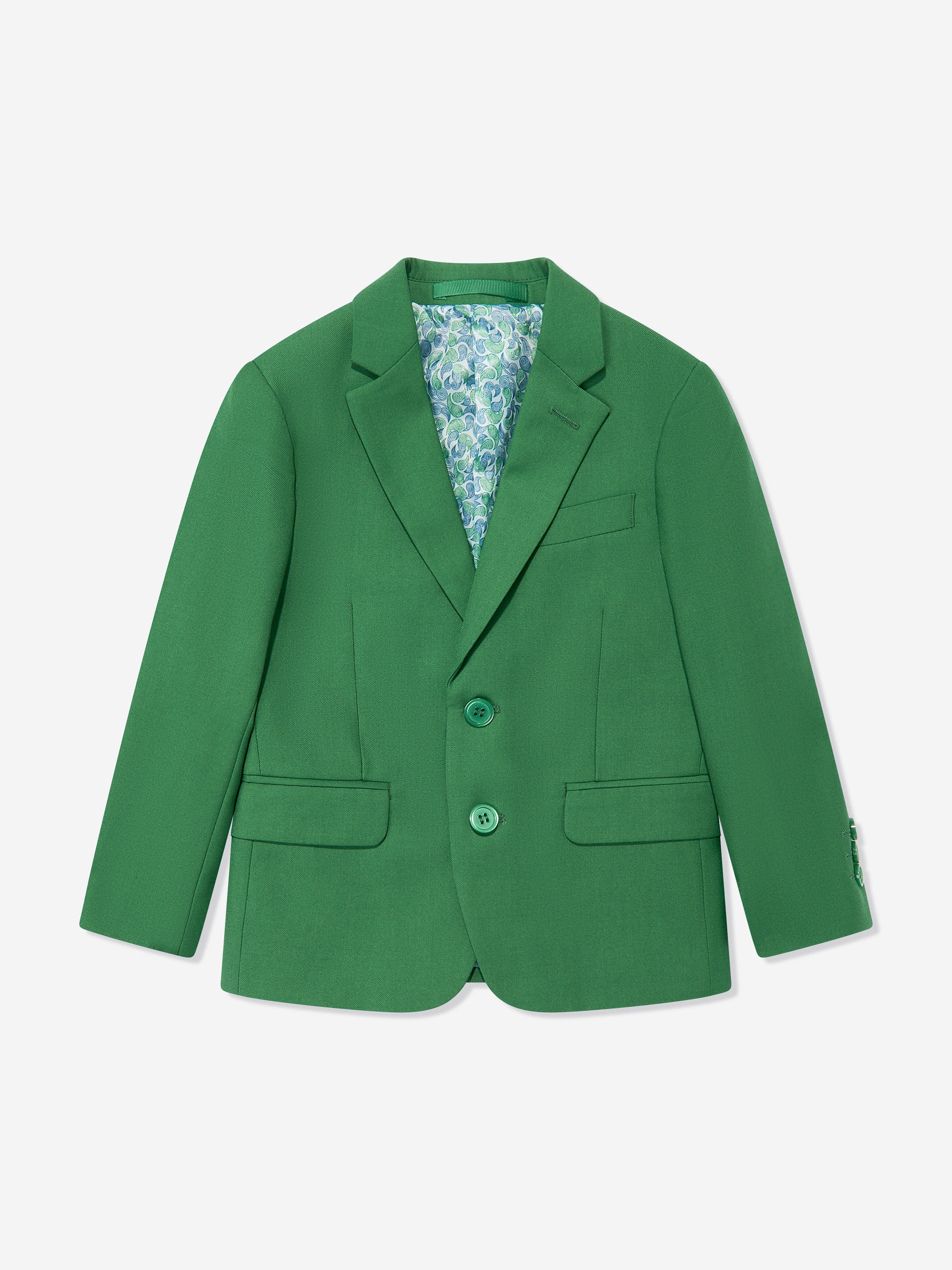 SUITLAB London Boys 7 Piece Suit Set in Green