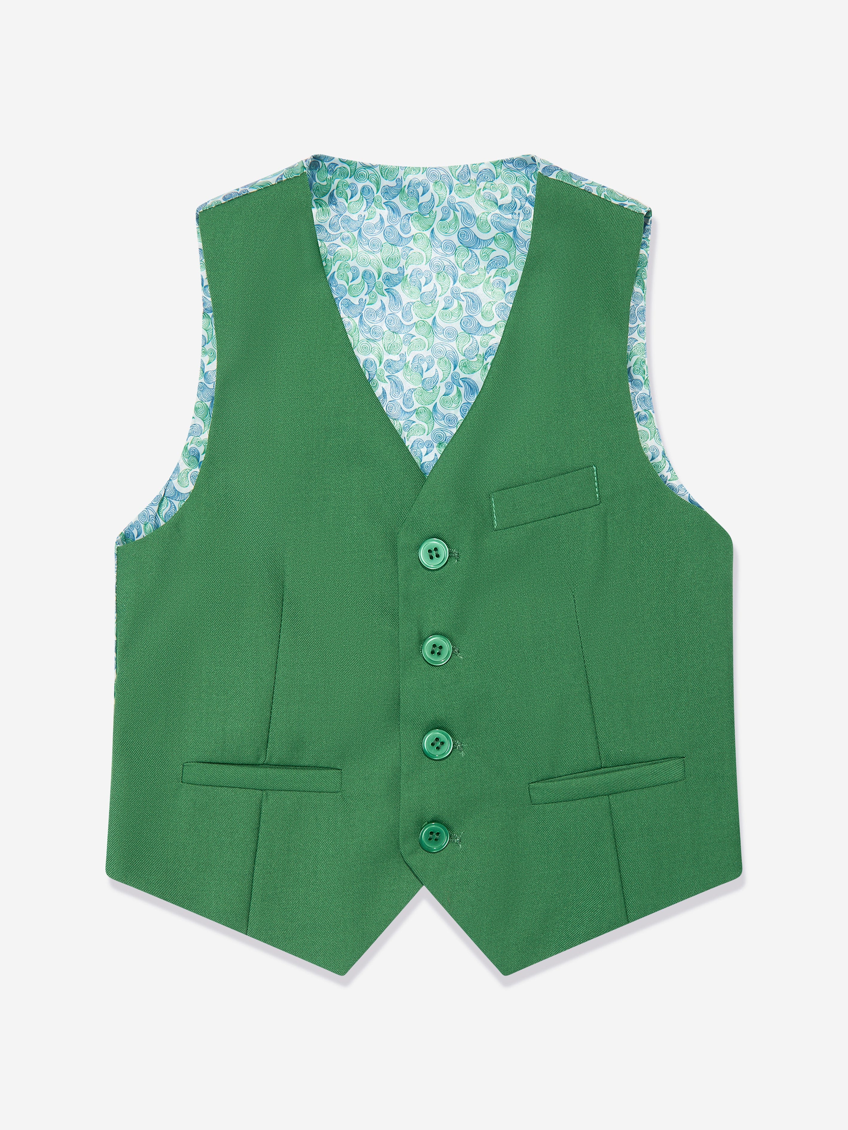 SUITLAB London Boys 7 Piece Suit Set in Green