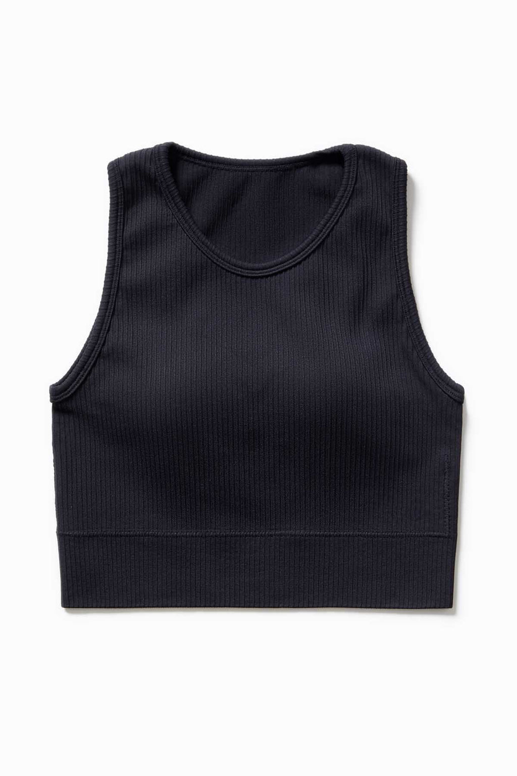 Ribbed Seamless Longline Bra
