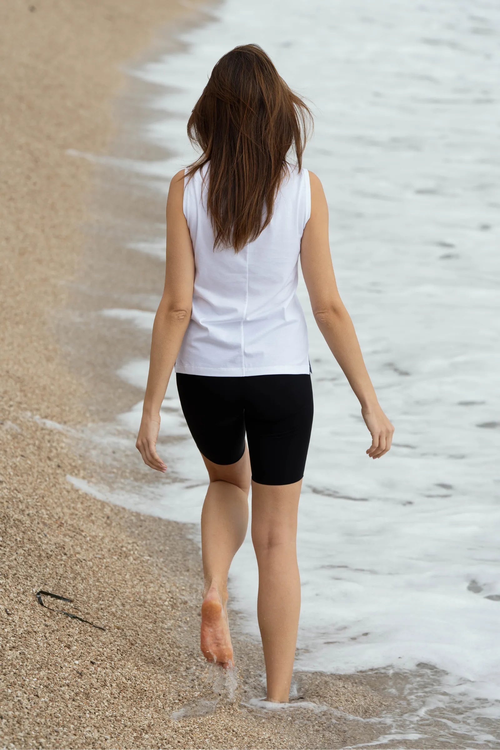 Supima Cotton High Neck Tank Top