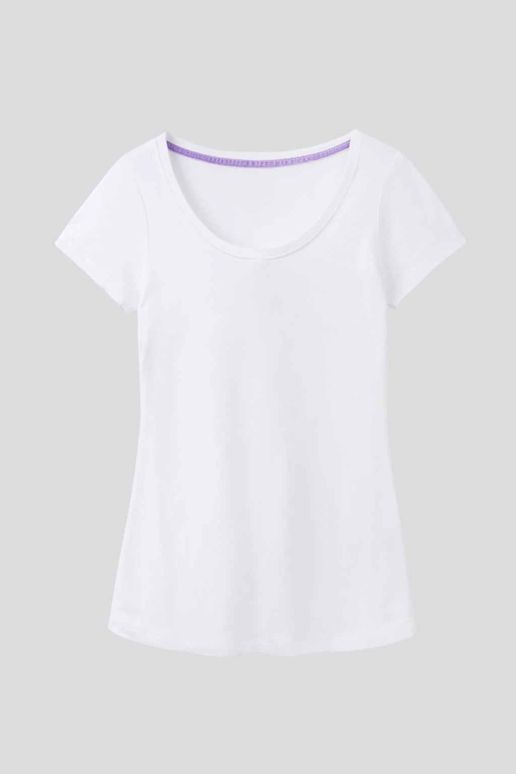 Scoop Neck Cotton Modal Blend T-shirt