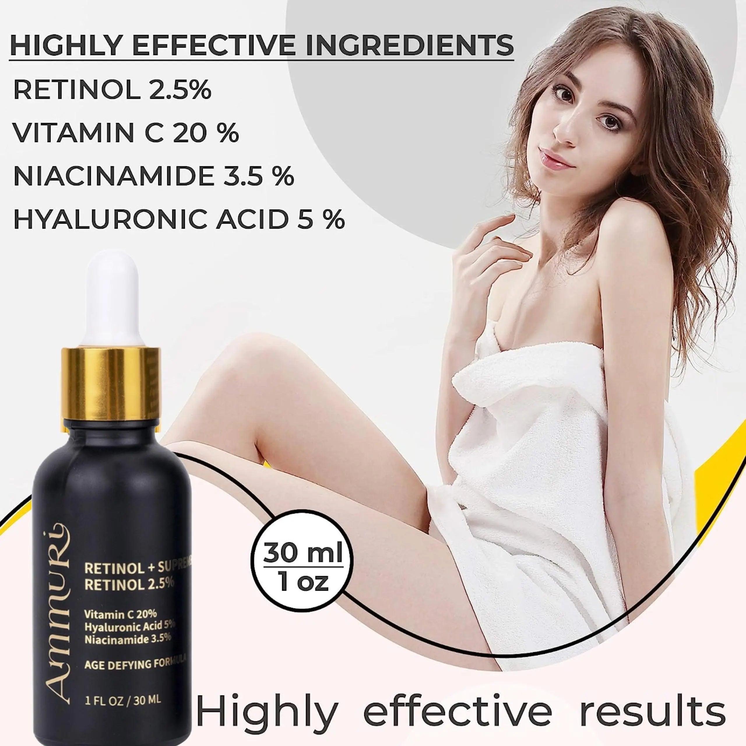Ammuri Retinol Supreme Serum for Anti-Ageing Skin Care