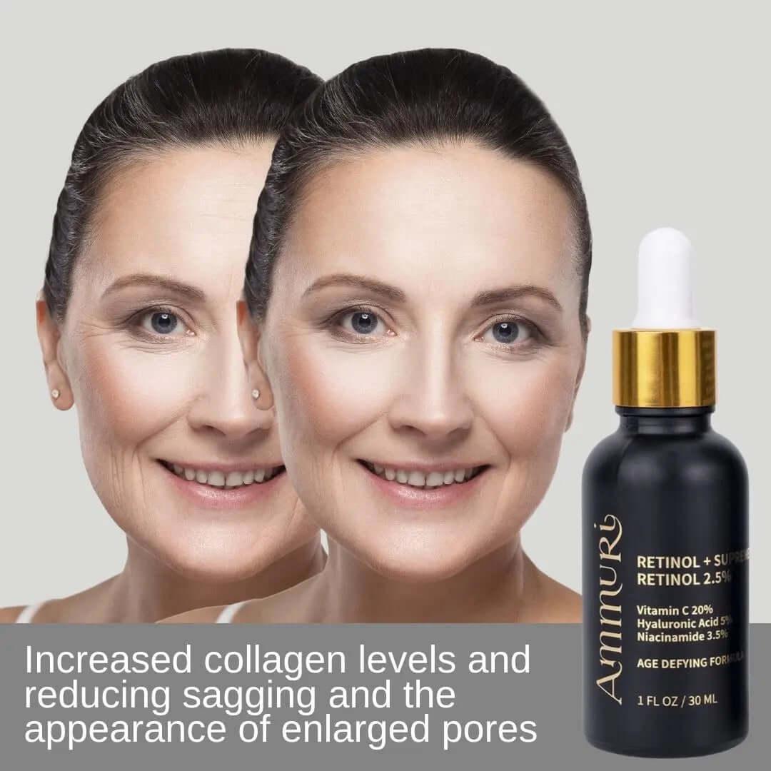Ammuri Radiant Skin Serum Set - Retinol & SPF 50 Vitamin C Anti-Aging Duo