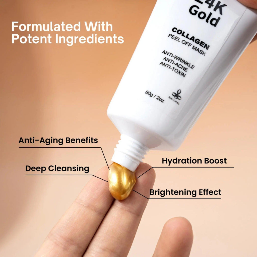 Ammuri 24K Gold Face Mask - Collagen Peel Off Treatment