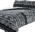 OLIVIA ROCCO Aztec Print Teddy Duvet Set With Reversible Sherpa Fleece Fur Luxurious Winter Comfort Single Double King Sizes