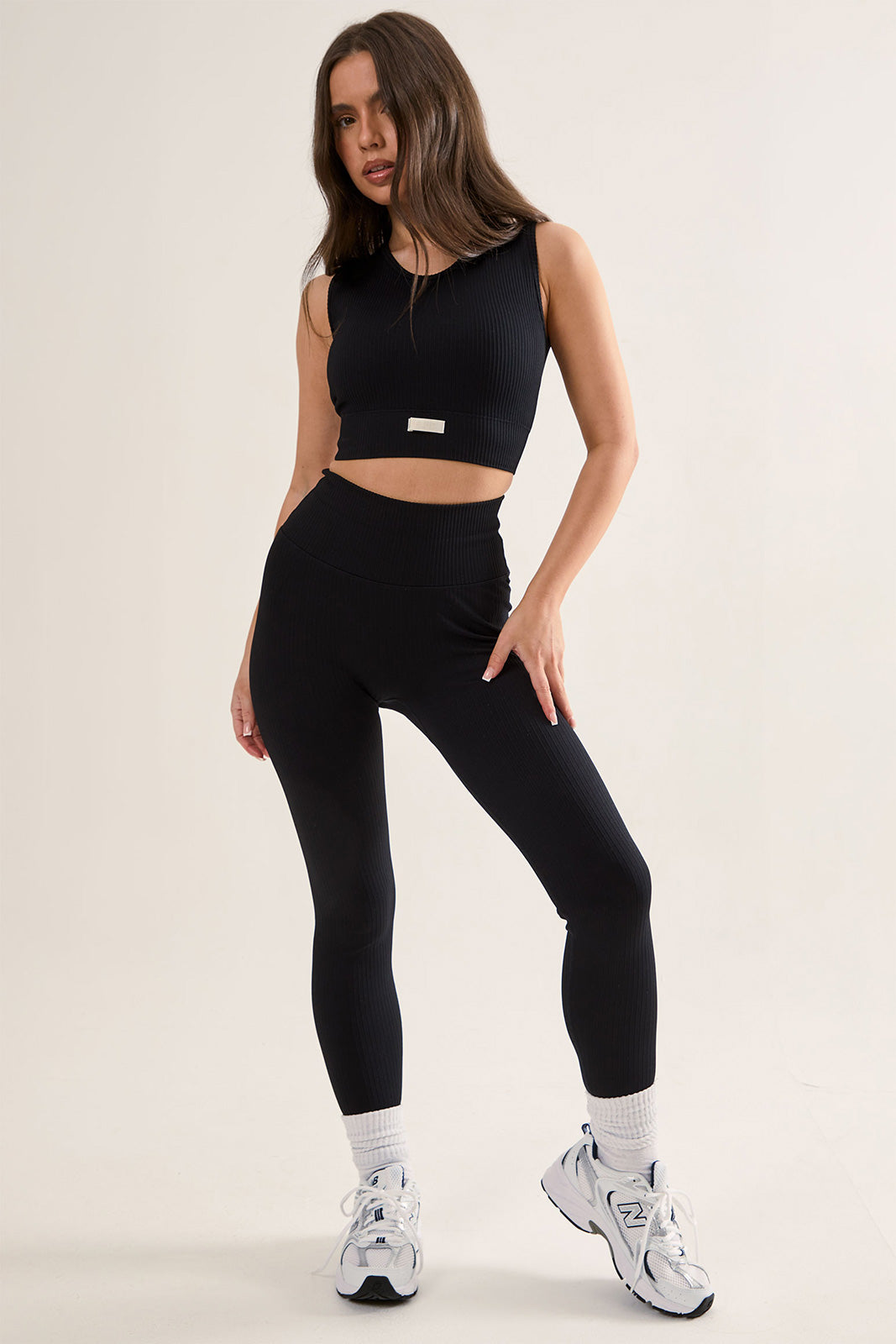 Ribbed Seamless Longline Bra