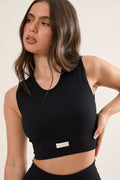 Ribbed Seamless Longline Bra
