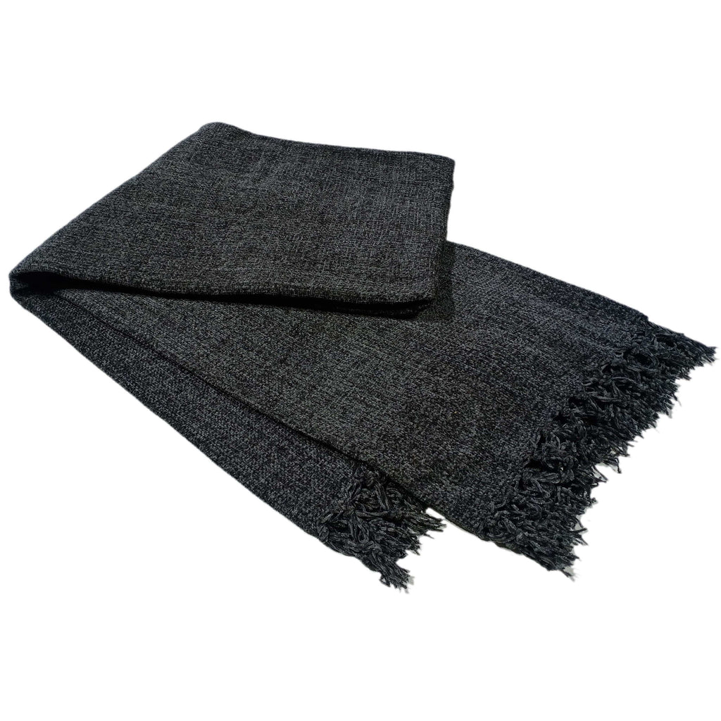 OLIVIA ROCCO Chenille Tassel Throw Blanket for Couch Sofa Chair Bed All-Season Soft Luxury Home Decor and Cozy Comfort Everyday