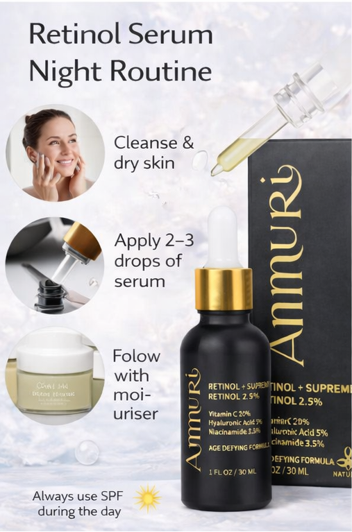 Ammuri Retinol Supreme Serum for Anti-Ageing Skin Care