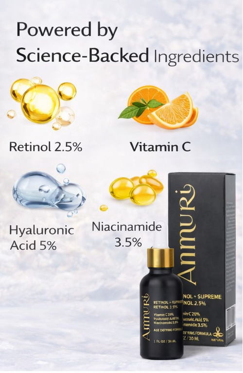 Ammuri Retinol Supreme Serum for Anti-Ageing Skin Care