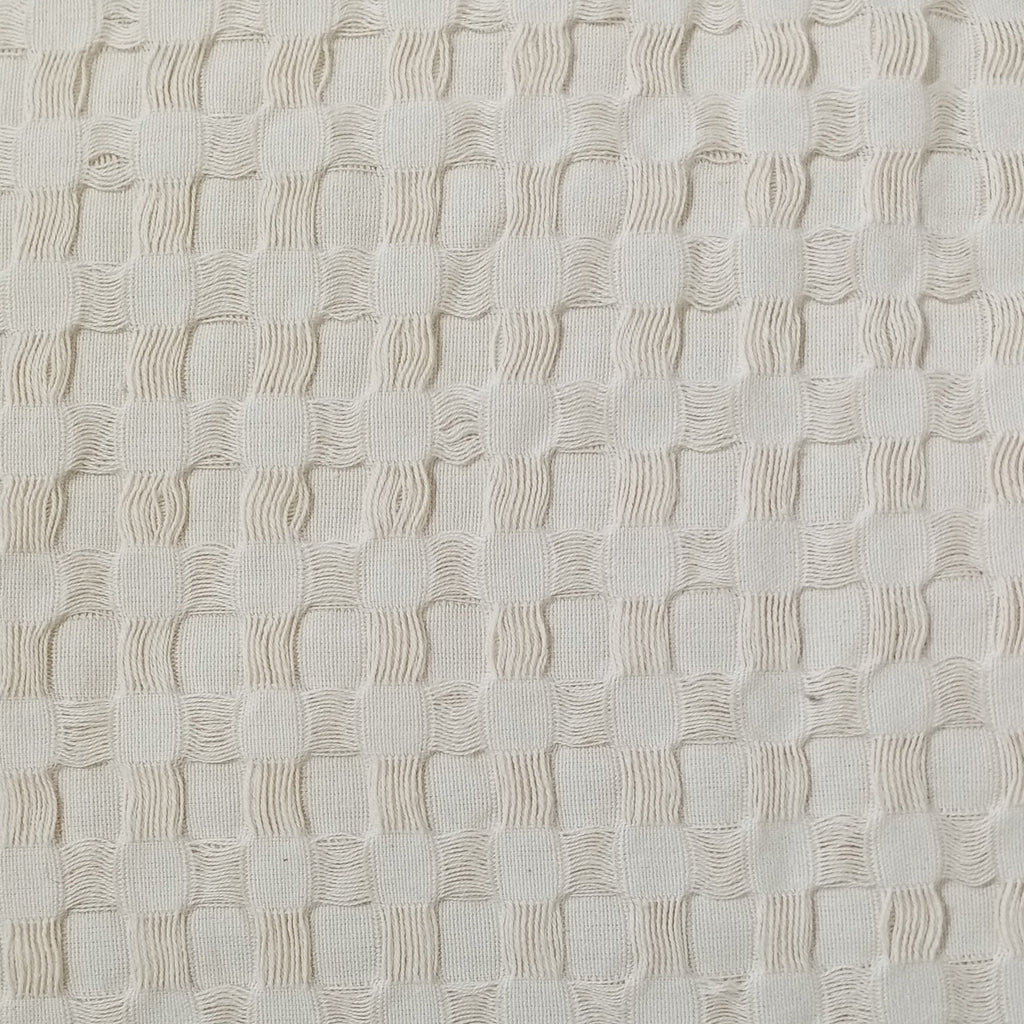 OLIVIA ROCCO Florian Checked Throw Blanket Natural Cotton Bedspread For Sofas Armchairs Settee Couch Beds And Couches Soft Touch