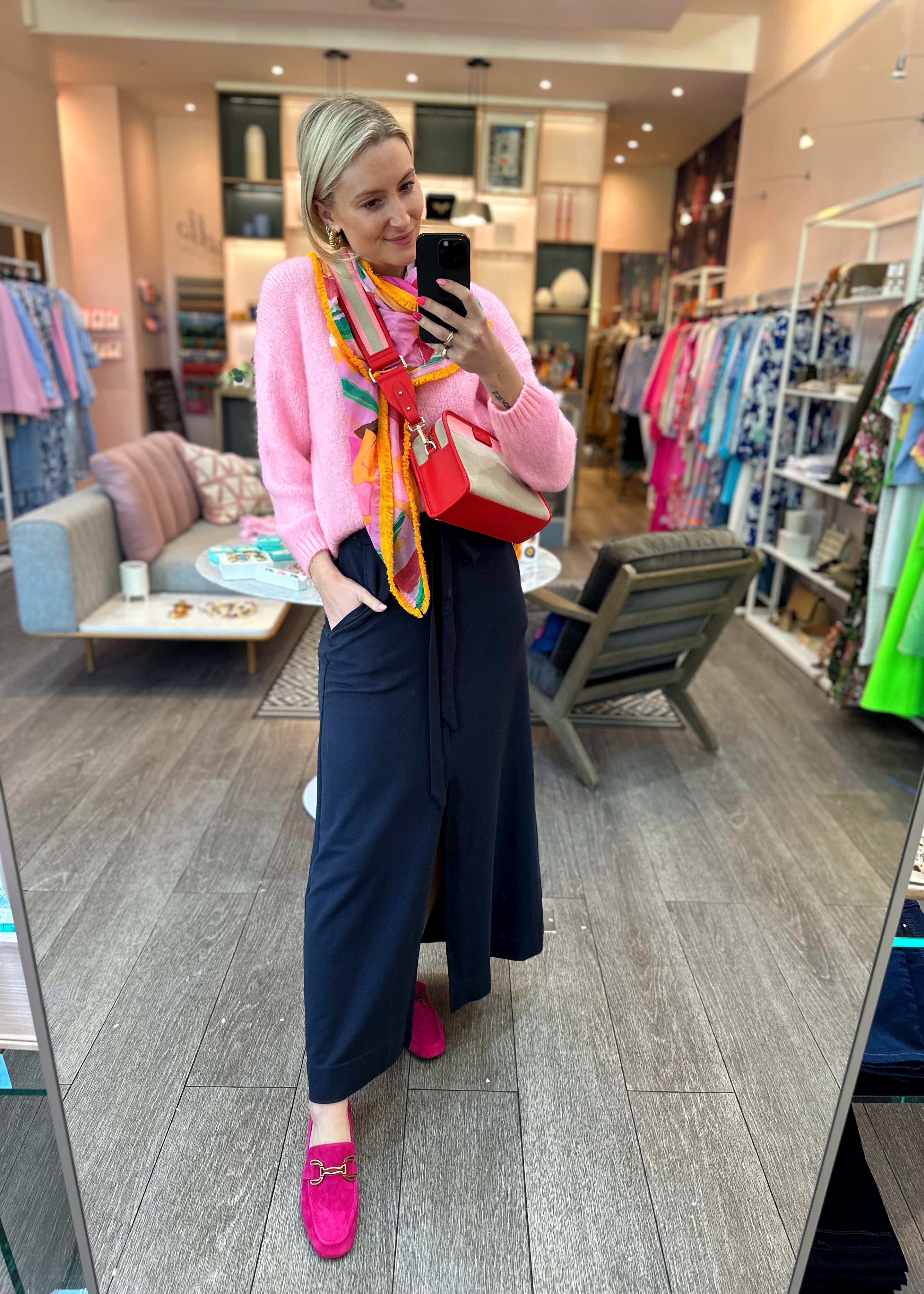 MUSE maxi skirt, navy (SALE)