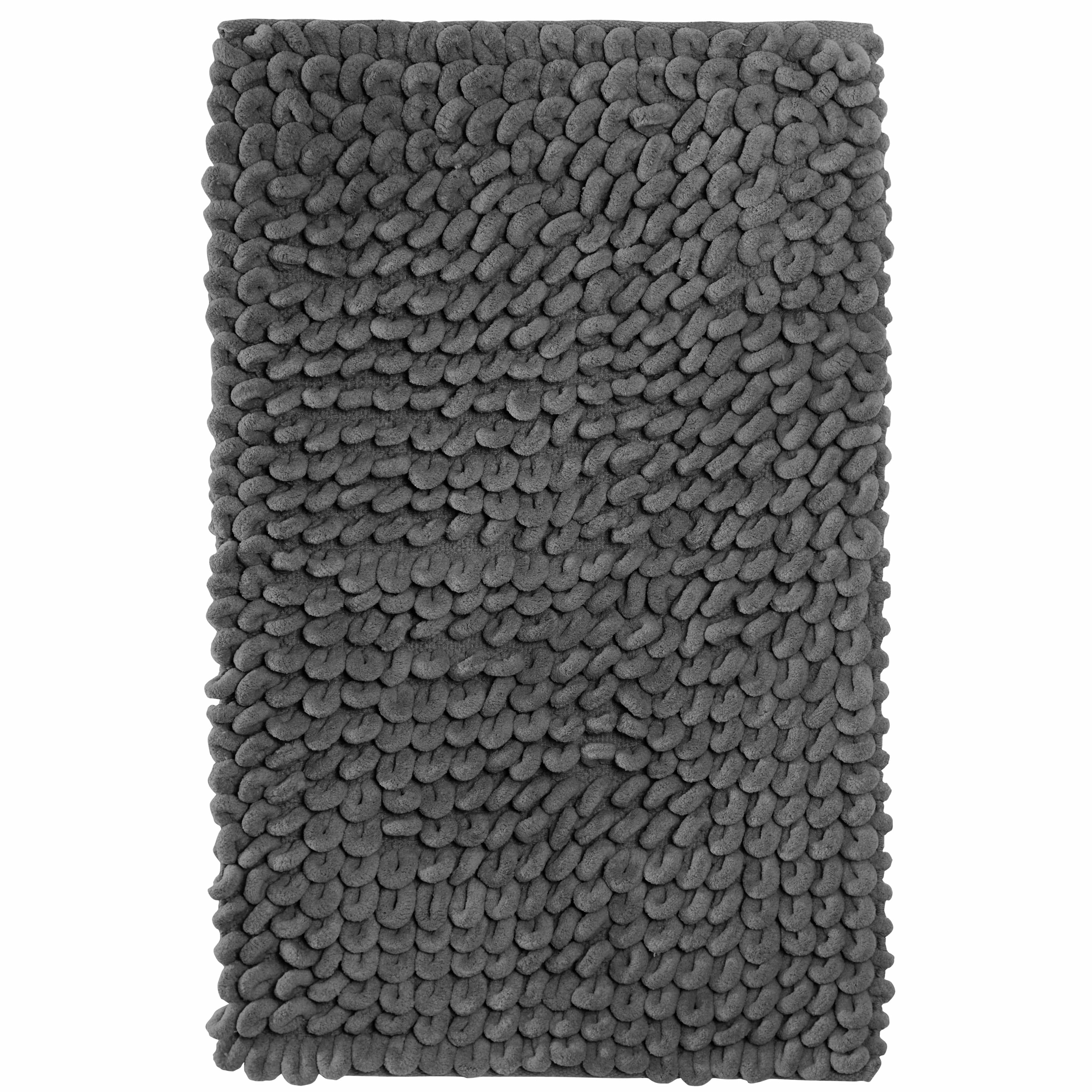OLIVIA ROCCO Jumbo Loop Bath Mat Non Slip Water Absorbent Rug For Shower And Toilet Large Size Floor Mat Plush Loop Design