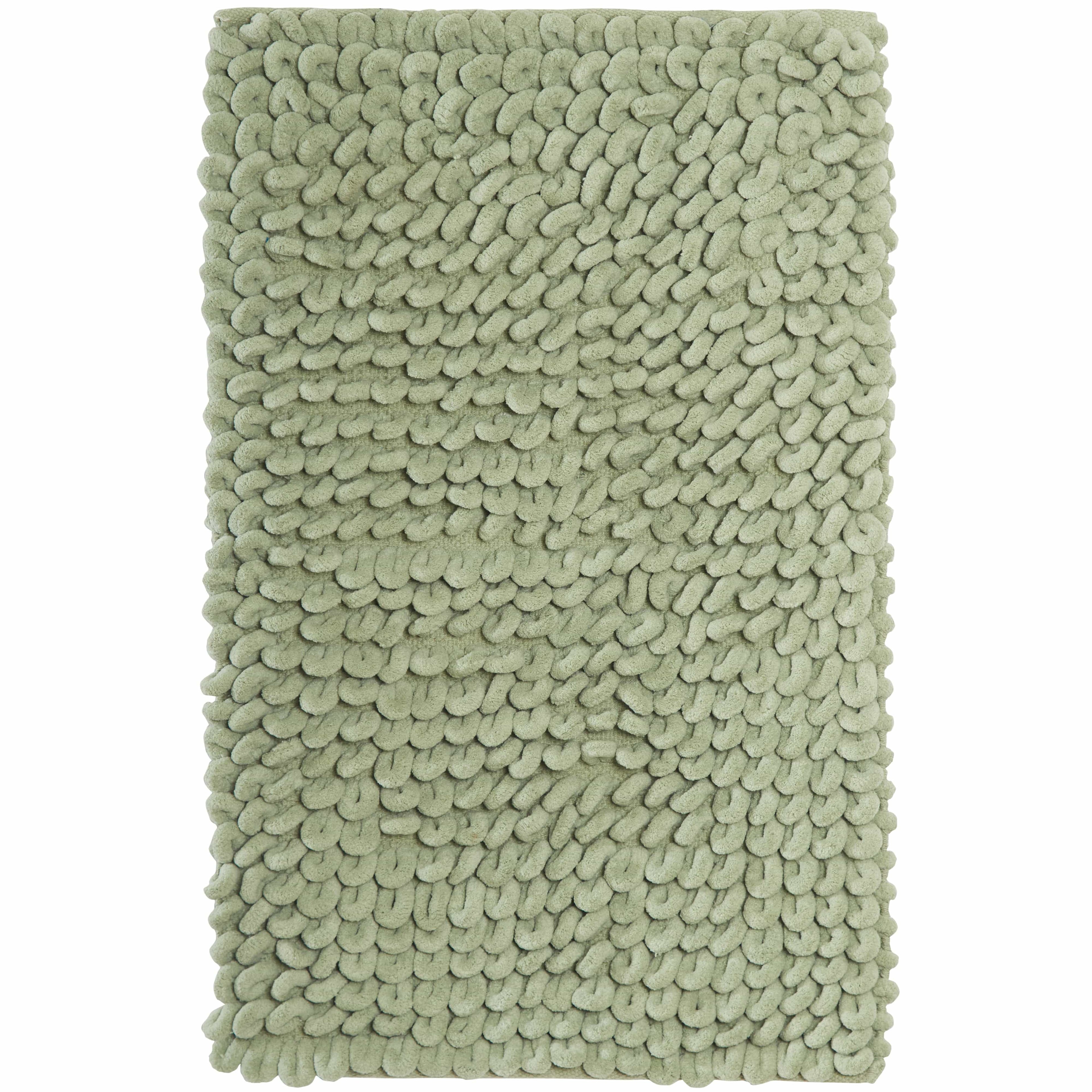 OLIVIA ROCCO Jumbo Loop Bath Mat Non Slip Water Absorbent Rug For Shower And Toilet Large Size Floor Mat Plush Loop Design
