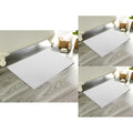 OLIVIA ROCCO Pack Of 3 Luxe Ultra-Soft Deep Cotton Pile Bathmats Eco-Friendly Absorbent Quick-Drying Premium Cotton Rug For Bathroom Decor