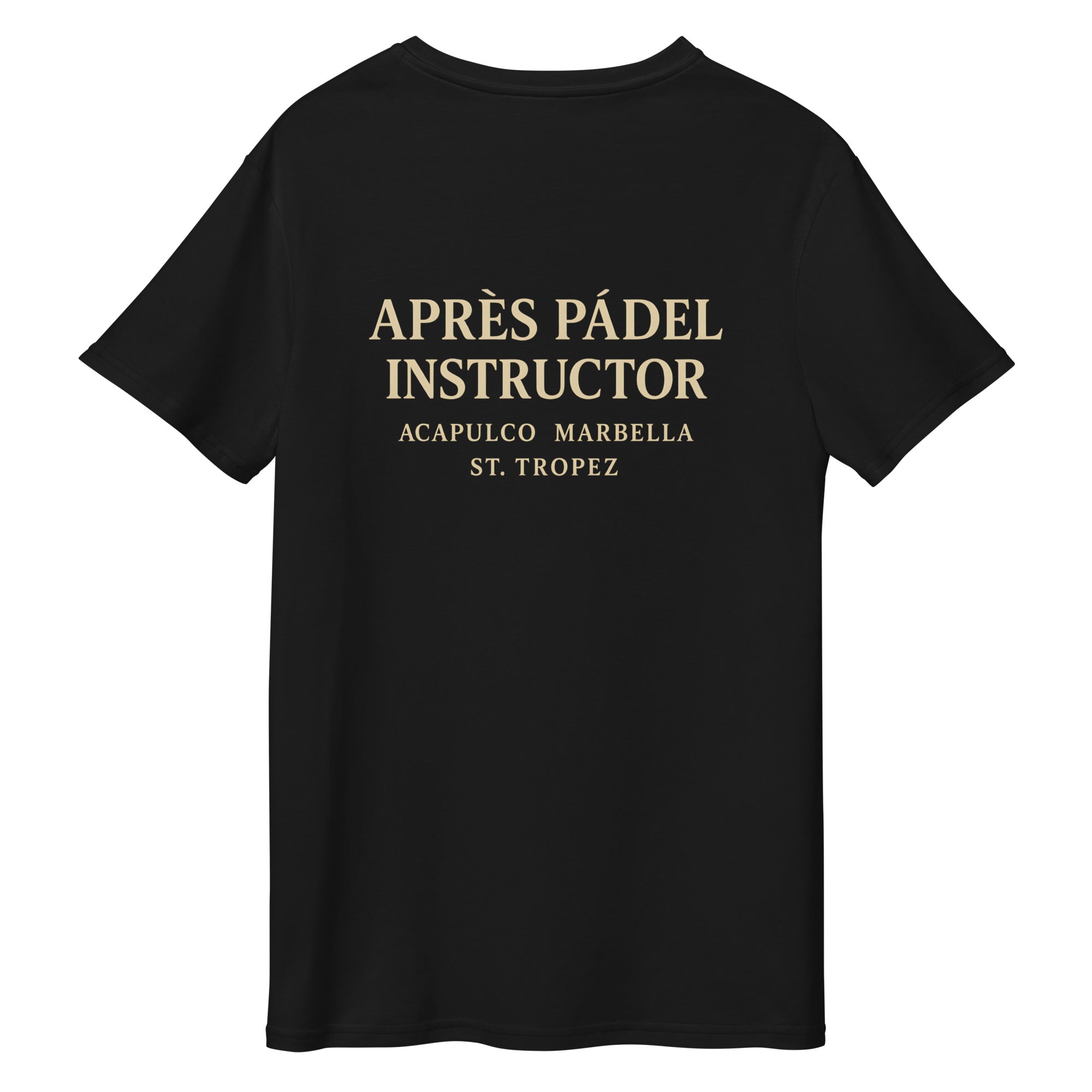 Apres Padel | Men's premium cotton t-shirt black