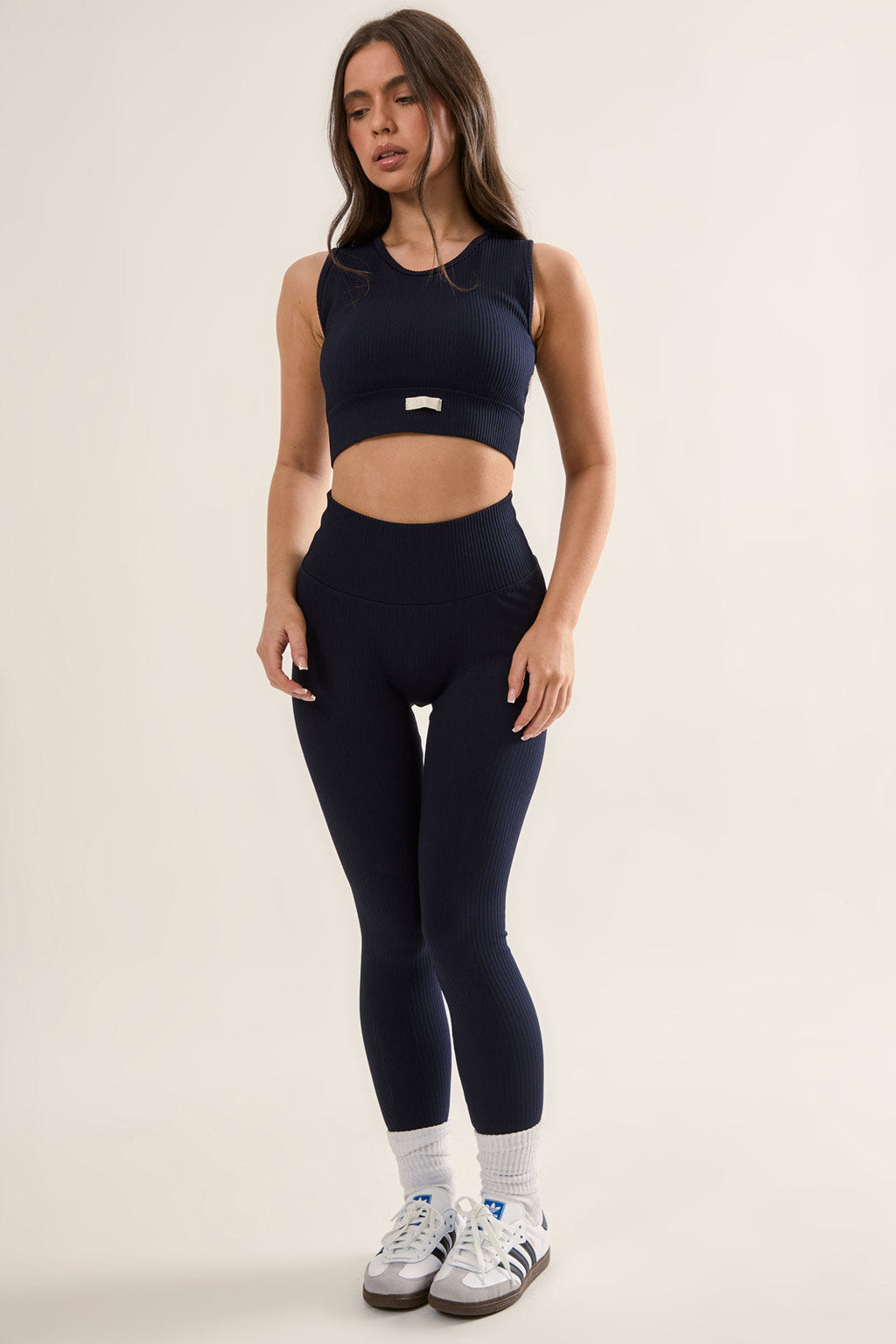 Ribbed Seamless Longline Bra