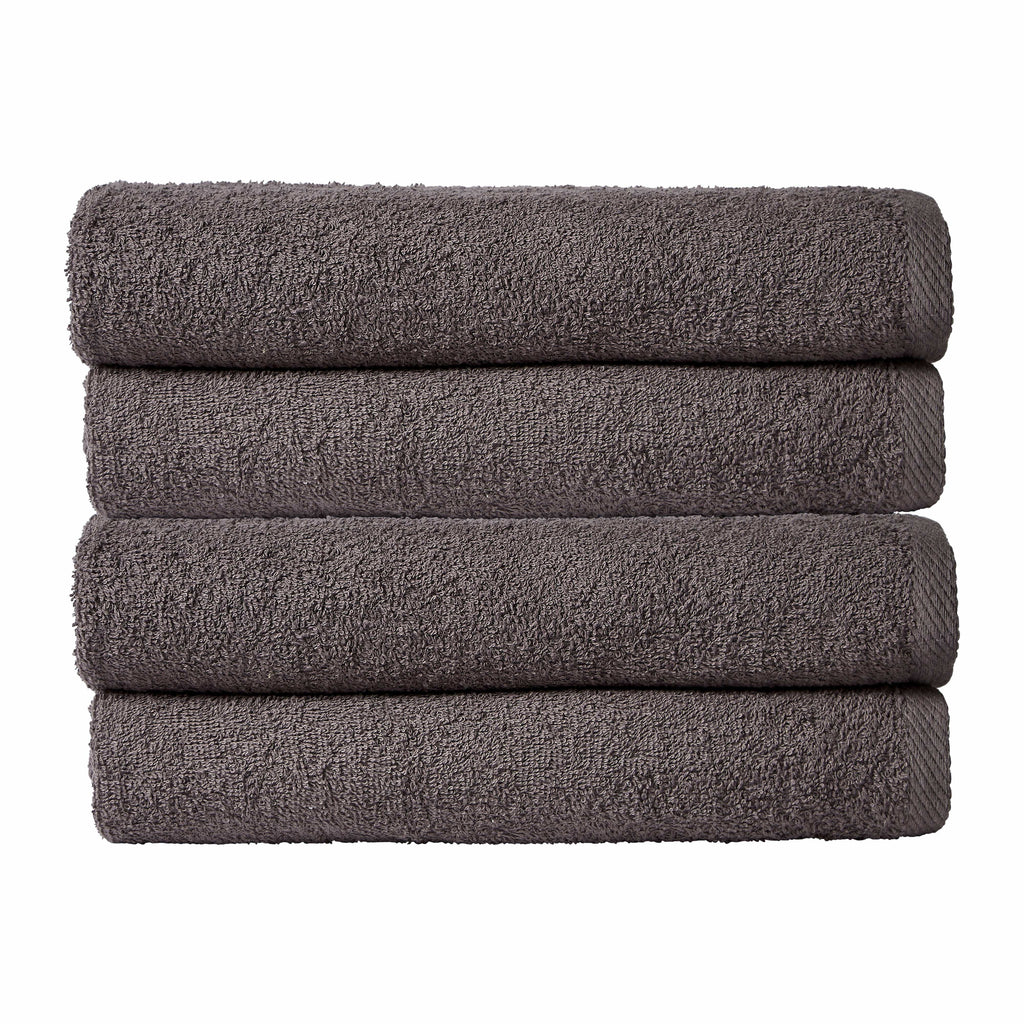 OLIVIA ROCCO Pack Of 4 Large Quick-Drying Indus Valley Cotton Bath Sheets 80x140cm Lightweight Easycare For Home Travel Gym Holidays Multiple Colours