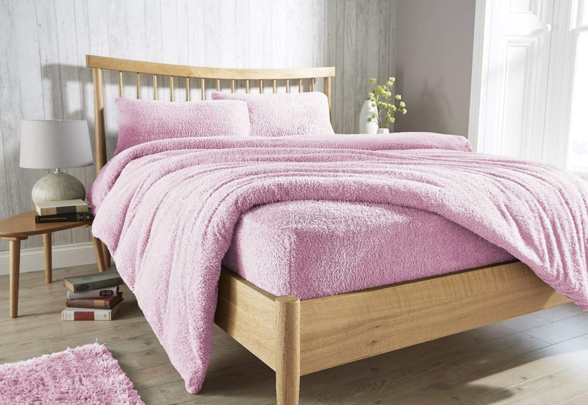 OLIVIA ROCCO Teddy Fleece Extra Deep Fitted Sheet Plush Soft Winter Bedding Snug Elastic Edges Multiple Sizes And Colors