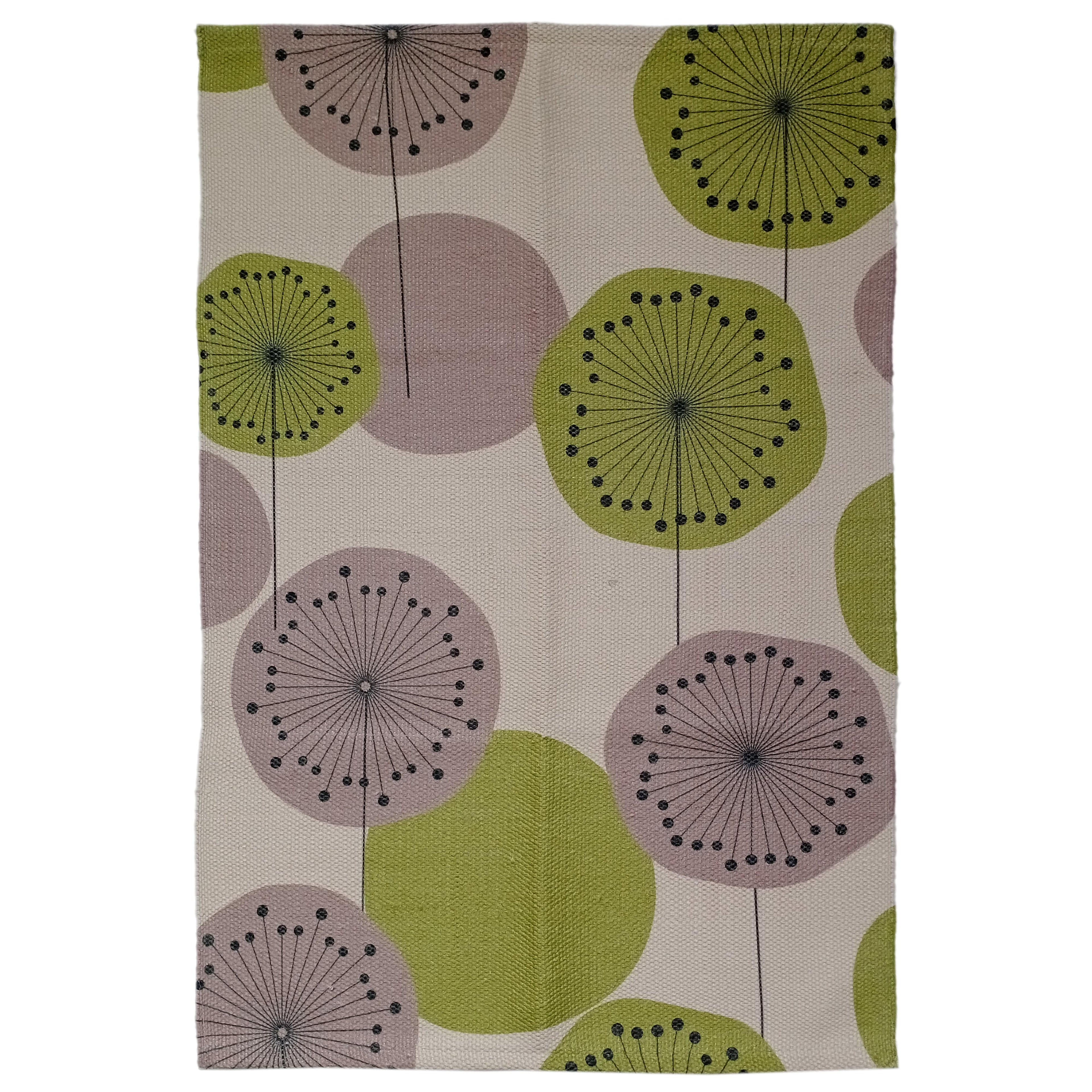 OLIVIA ROCCO Printed Rug Flor Design Modern Non Slip Soft Durable Floor Rug With Flor Color For Living Room Bedroom Office