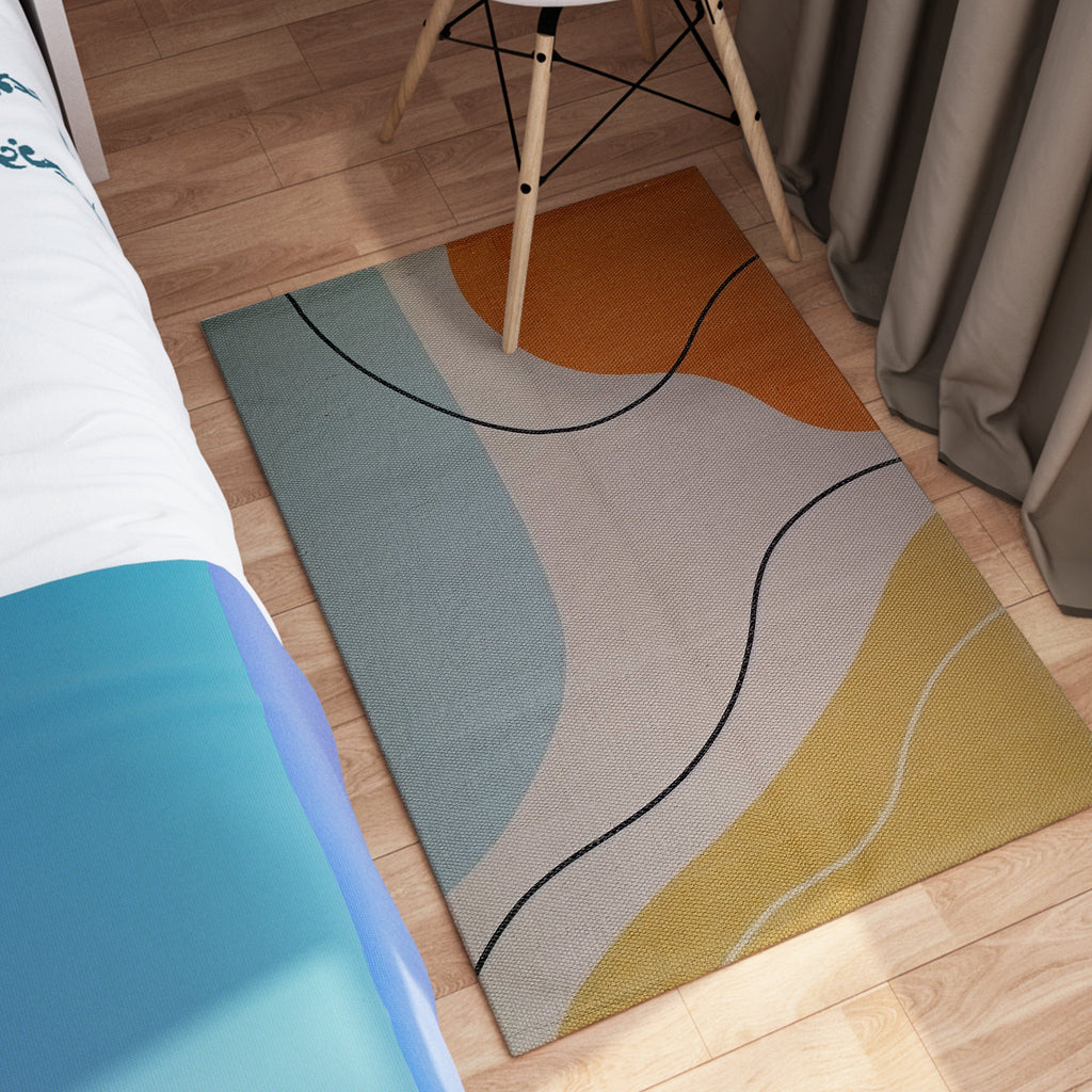 OLIVIA ROCCO Printed Rug Venus Design Modern Non Slip Soft Durable Floor Rug For Living Room Bedroom Office With Non Slip Backing