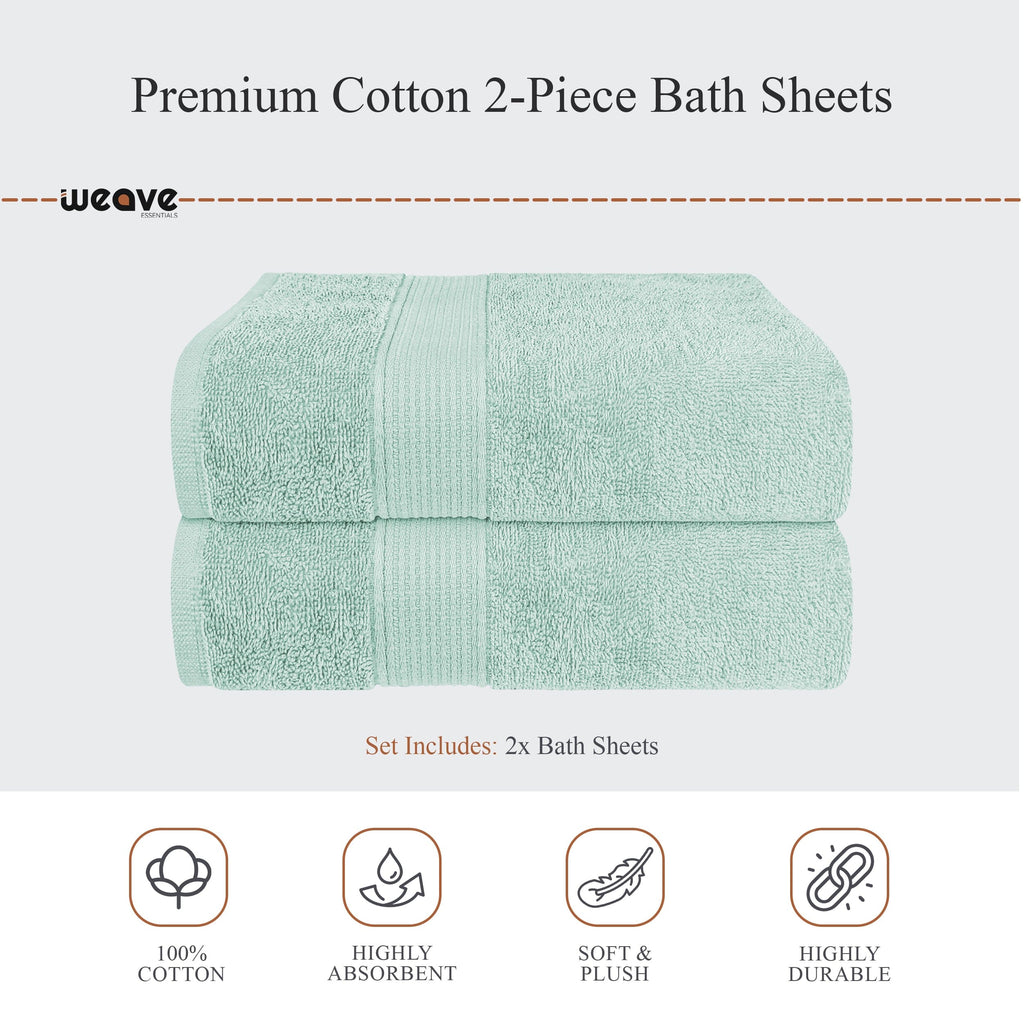 OLIVIA ROCCO Rhodes Towel Seafoam 100 Percent Cotton Hotel Quality Soft Super Absorbent Hand Towels Sheets And Face Cloths