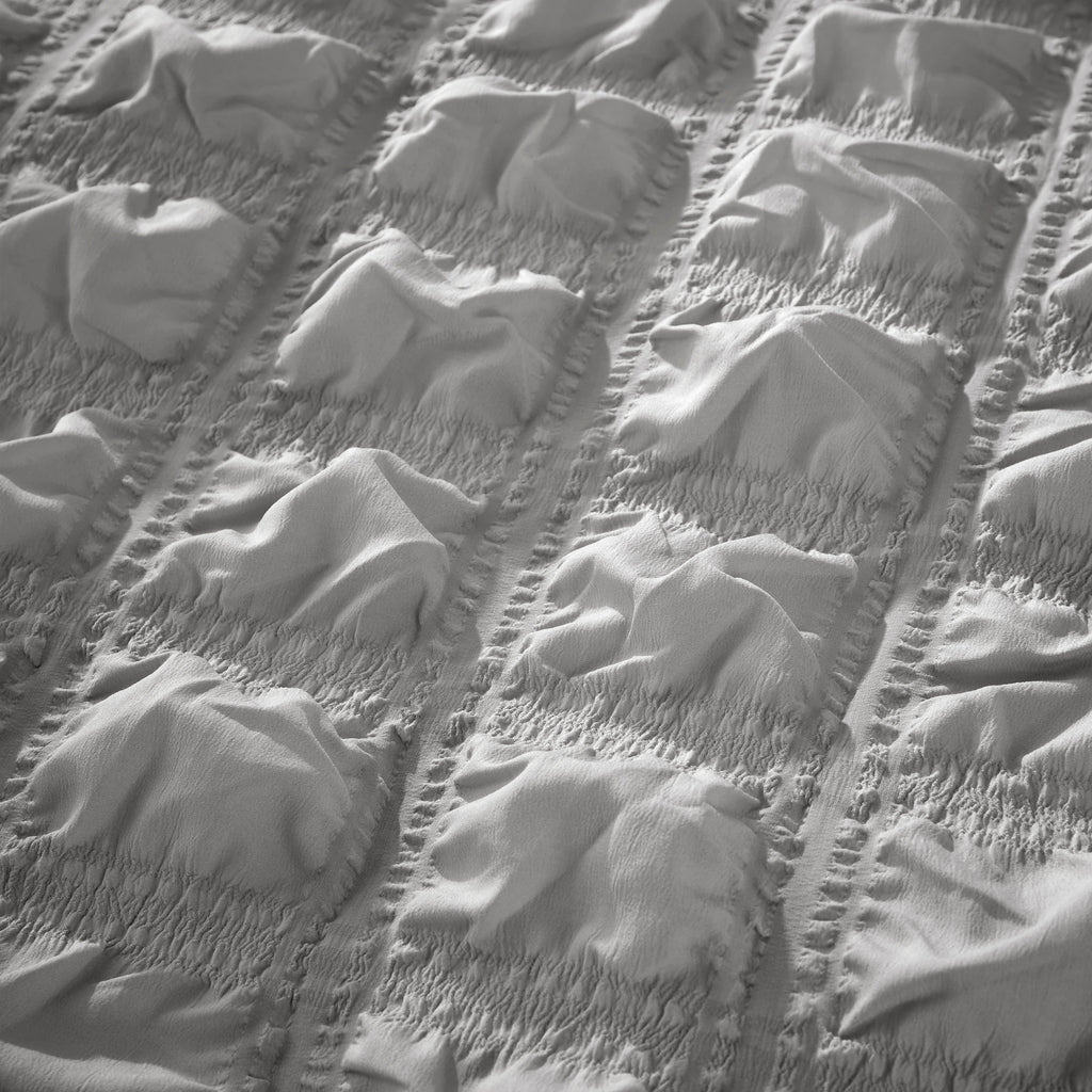 OLIVIA ROCCO Soho Grey Microfibre Duvet Cover Set With Pillowcases Quilted Super Soft Easy Care Bedding Bed Linen Set Machine Washable