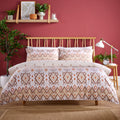 OLIVIA ROCCO Taxila Duvet Cover Set Easy Care Reversible Bedding with Pillowcases Super Soft Machine Washable Bed Linen for Bedroom Decor