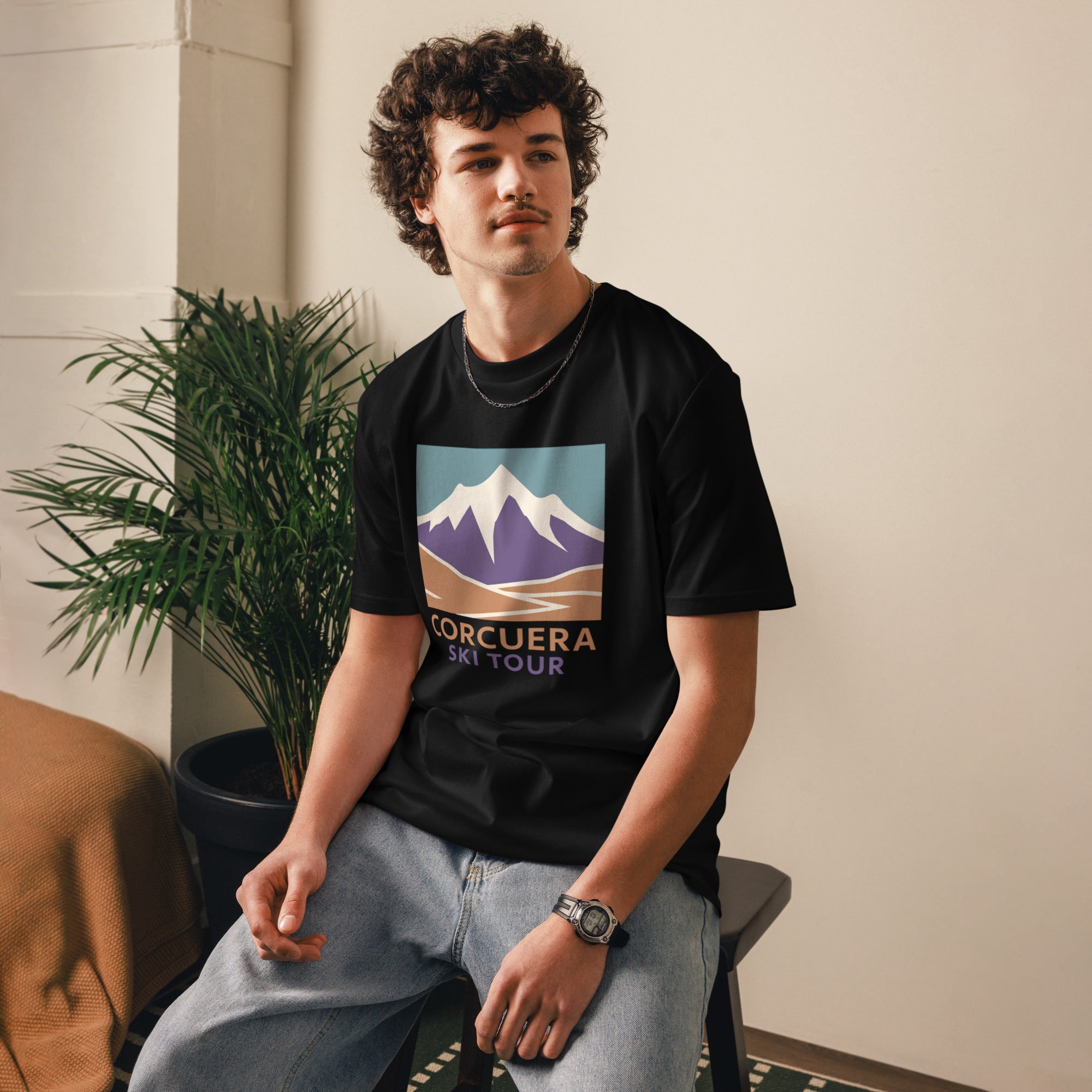 Corcuera Ski Tour Unisex organic cotton t-shirt