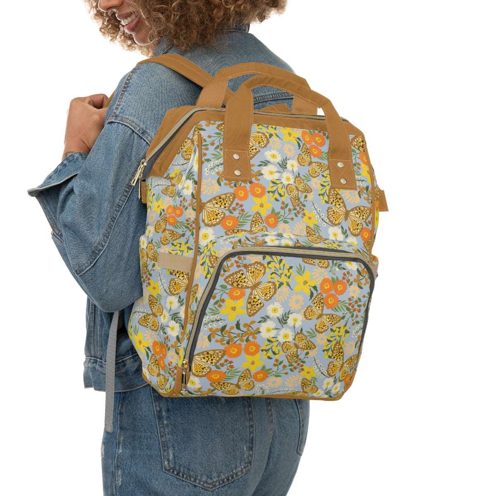 Vintage Baby Changing Backpack Bag - Flutterby Baby
